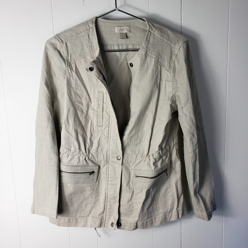 loft • textured cotton jacket
